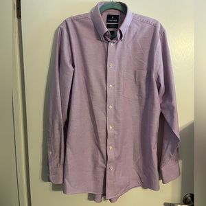 Stafford Long-sleeve Button Down Purple Dress Shirt